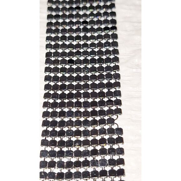 A Mesh Bracelet Gunmetal Gray Chainmail Steampunk Whimsigoth Medievel As-Is - Picture 8 of 10